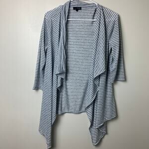 The Limited Striped Blue White Cardigan